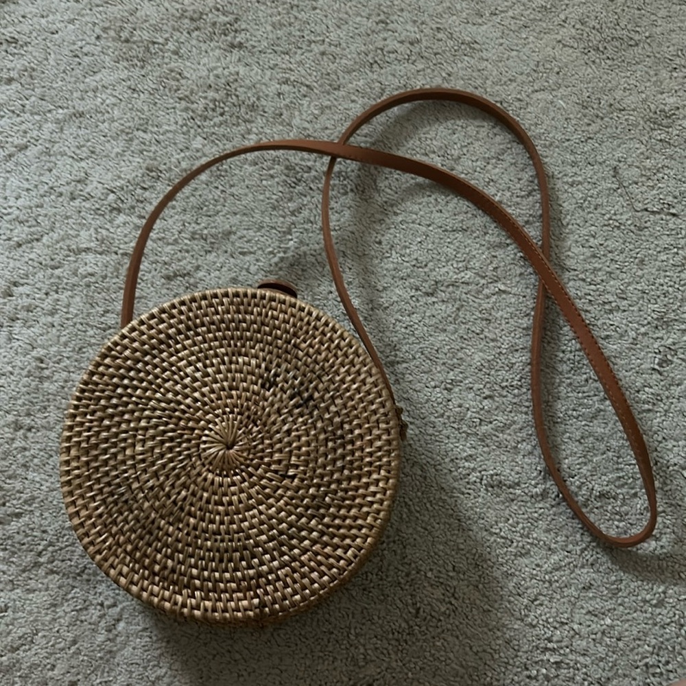 Woven Wood Purse